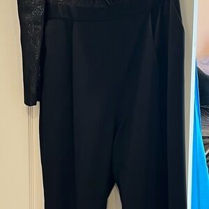 Michael Kors Black Wide-Leg Trousers